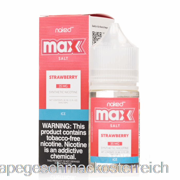 Eiserdbeere - Nacktes Max-Salz - 30 Ml 50 Mg Vape-Geschmack